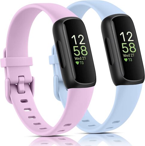 2 حزم نطاقات متوافقة مع Fitbit Inspire 3 فرق للنساء ، وأشرطة استبدال سيليكون قابلة للتعديل للسيليكون الرياضي لفيتبيت إلهام 3 اللياقة البدنية in Kuwait