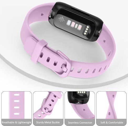 2 حزم نطاقات متوافقة مع Fitbit Inspire 3 فرق للنساء ، وأشرطة استبدال سيليكون قابلة للتعديل للسيليكون الرياضي لفيتبيت إلهام 3 اللياقة البدنية in Kuwait
