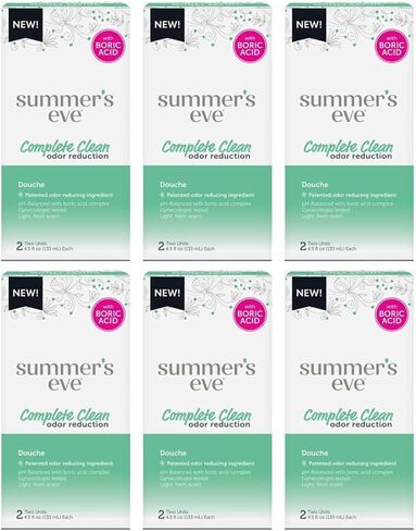 Summer's Eve Douche Fresh Scent 4.5 oz Size (Pack of 2) pH Balanced, Dermatologist & Gynecologist Tested in Kuwait