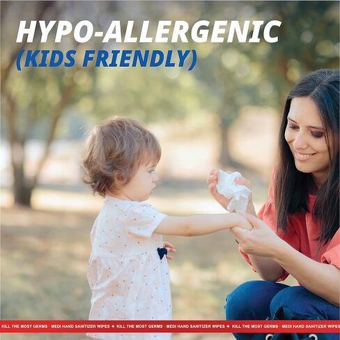 Refreshing Wet Wipes Alcohol-Free Wipes Travel Size to Sanitize/Clean/Deodorize Bulk Wipes (100 Wipes (10 * 10pks)) in Kuwait