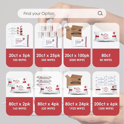 Refreshing Wet Wipes Alcohol-Free Wipes Travel Size to Sanitize/Clean/Deodorize Bulk Wipes (100 Wipes (10 * 10pks)) in Kuwait