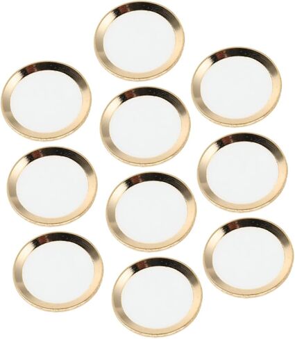 Homoyoyo 10pcs Ultra Thin Home Button Stickers Fingerprint Cover Decals for Easy Application Simple DIY Installation Compatible with Touch Id in Saudi Arabia