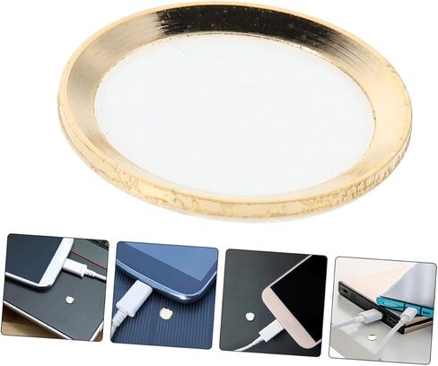 Homoyoyo 10pcs Ultra Thin Home Button Stickers Fingerprint Cover Decals for Easy Application Simple DIY Installation Compatible with Touch Id in Saudi Arabia