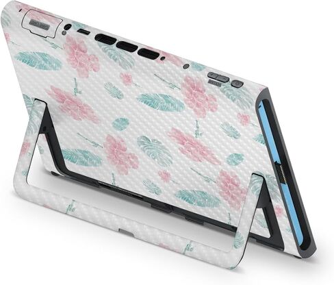 Carbon Fiber Gaming Skin Compatible with Nintendo Switch 2 Premium Kit - Paper Flowers - Premium 3M Vinyl Protective Wrap Decal Cover - Easy to Apply | Crafted in The USA by MightySkins in Saudi Arabia