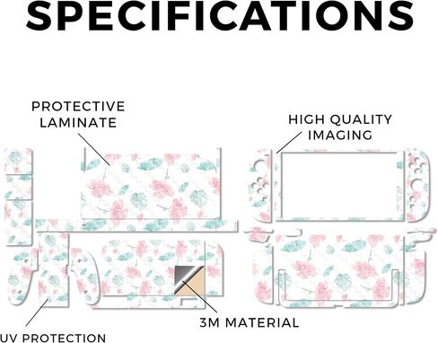 Carbon Fiber Gaming Skin Compatible with Nintendo Switch 2 Premium Kit - Paper Flowers - Premium 3M Vinyl Protective Wrap Decal Cover - Easy to Apply | Crafted in The USA by MightySkins in Saudi Arabia