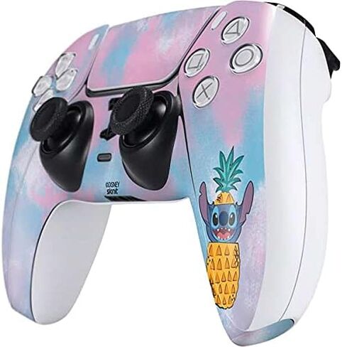 Skinit Skinit Gaming Gaming Continger مع وحدة تحكم PS5 - ديزني ليلو مرخص رسميًا وتصميم غرزة الأناناس غرزة in Kuwait