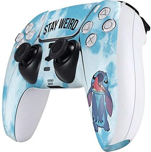 Skinit Skinit Gaming Gaming Continger مع وحدة تحكم PS5 - ديزني ليلو مرخص رسميًا وتصميم غرزة الأناناس غرزة in Kuwait