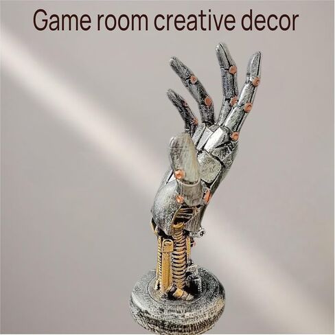 يد Cyberpunk Silverhand Mechanical Hand ، حامل وحدة تحكم الألعاب Stand Steam Steampunk Modern Decor Decor Decor in Kuwait