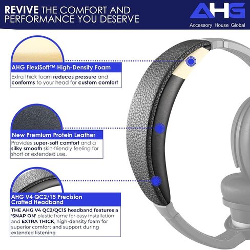 Replacement Headband Cushion pad for Bose Quiet Comfort 2 (QC2) and Quiet Comfort 15(QC15) Headphones in Saudi Arabia