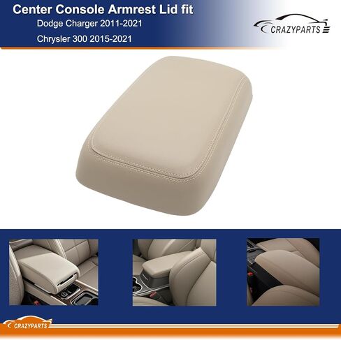 CRAZYPARTS Center Console Armrest Lid fit Dodge Charger 2011-2021 Chrysler 300 2015-2021 Replaces# 1VT06DX9AI 1VT06DX9AH 1VT06DX9AG 1VT06DX9AF 1VT06DX9AE Black in Saudi Arabia