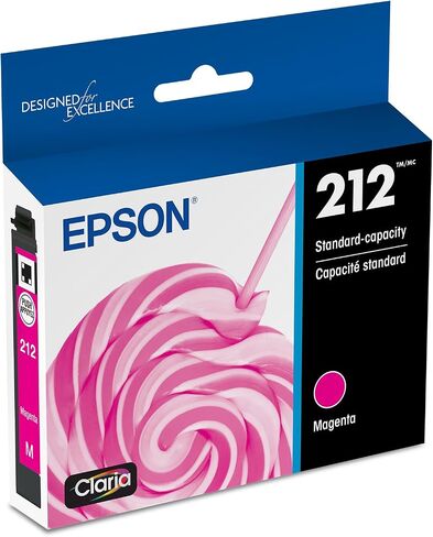 EPSON 212 Claria Ink Standard Capacity Magenta Cartridge (T212320-S) Works with WorkForce WF-2830, WF-2850, Expression XP-4100, XP-4105 in Saudi Arabia
