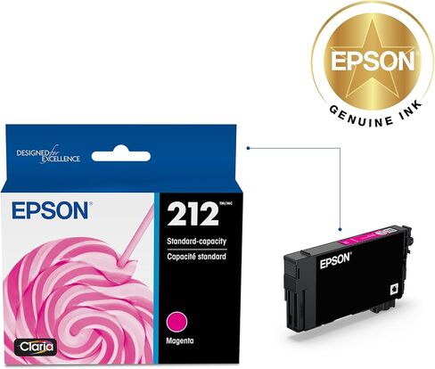 EPSON 212 Claria Ink Standard Capacity Magenta Cartridge (T212320-S) Works with WorkForce WF-2830, WF-2850, Expression XP-4100, XP-4105 in Saudi Arabia