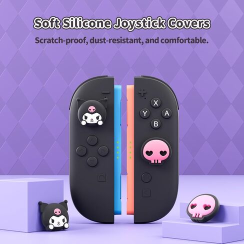 أغطية قبضة الإبهام متوافقة مع Nintendo Switch 2 ، قبعات قبضة عصا التحكم السيليكون للمفتاح 2025 ، 4pcs in Kuwait