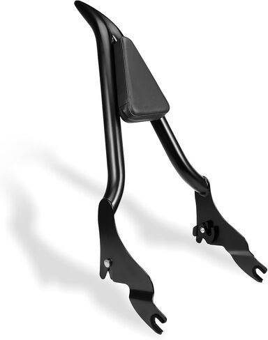 26" Motorcycle Sissy Bar for Harley, Integrated Passenger Backrest for Harley Davidson Touring CVO Street Glide Road Glide Electra Glide Road King FLHR FLHX FLHT FLTR 2009-2024, Chrome Sissy Bar in Kuwait