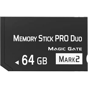 64GB Memory Stick PRO Duo Mark 2 High-Speed MagicGate Card – Compatible with PSP 1000/2000/3000, Cyber-Shot DSC, Alpha DSLR & Handycam