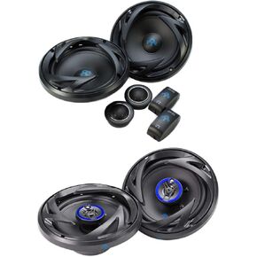 Pair AUTOTEK ATS65C 6.5" 600w Component Speakers+Pair ATS653 6.5" 600w Speakers