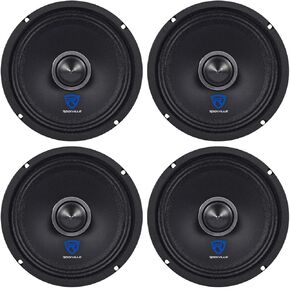 Rockville (4) RXM64 6.5" 600w 4 Ohm Mid-Range Drivers Car Speakers, Mid-Bass
