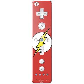 Skinit Skinit Gaming Gaming Skin متوافق مع Wii Remote Controller - Warner Bros مرخص رسميًا تصميم Flash Emblem Design