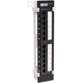 Tripp Lite N250-012 12-Port Cat6 Wall-Mount Vertical 110 Patch Panel