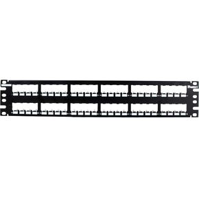 Panduit CP48BLY 48-Port Flat Patch Panel, Black