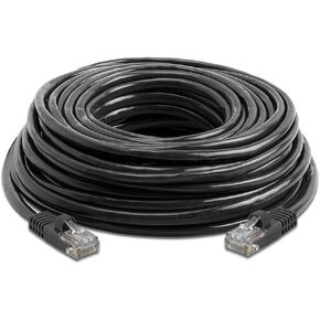CableVantage Cat5 Networking RJ45 Ethernet Patch Cable PC Modem PS4 Router Computer LAN Wire for Network Switch,Coupler,Modem Black (200 FT)
