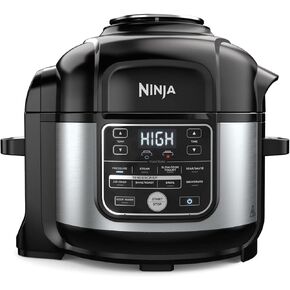 Ninja Foodi OS300 10-in-1 6.5-Quart Pro Pressure Cooker Air Fryer Multicooker, Stainless, Indoor grill’s wide temperatureCyclonic Grilling Technology 500F, Smoke Control System (Renewed)