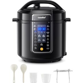 COMFEE' 16 in 1 Electric Pressure Cooker Olla de Presion Non-Stick Pot Yogurt Maker Rice Slow Saute Steamer 8 Quarts Stainless Steel