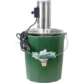 6 qt. PREMIUM Electric Ice Cream Maker - Stainless Steel - Leakproof Tub