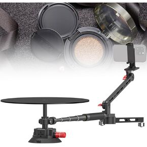 360 Rotation Camera Spinner, Compact Photography Turntable, Photo Booth for Unboxing Commercials Video Food Jewelry Slow Motion Bullet-time