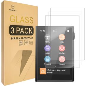 واقي شاشة Mr.Shield متوافق مع Shanling M1 Plus [الزجاج المقسّر] [3 عبوات] [زجاج اليابان مع صلابة 9H]