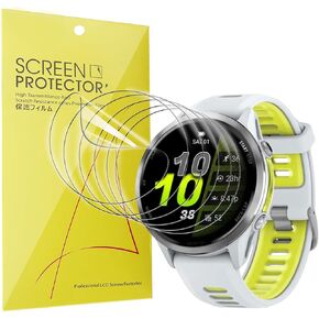متوافق مع Garmin Forerunner 970 Screen Protector ، [6 Pack] تغطية كاملة TPU Clear Film متوافق مع Garmin Forerunner 970 (6 حزمة)