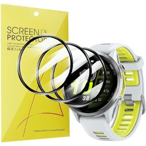 متوافق مع Garmin Forerunner 970 Screen Protector ، [3 Pack] 3D Coverage Coverage Pet Screen Protector Film متوافق مع Garmin Forerunner 970 (3 Pack)
