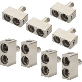 8pcs Car Audio Power/Ground Dual 1/0 Gauge To 1/0 Gauge Offset Amp Input Reducers