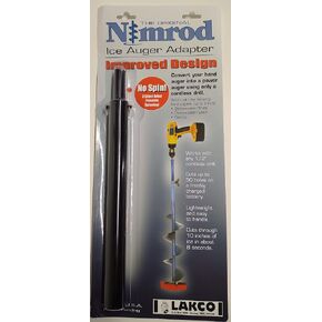 Nimrod Ice Auger Adapter - Converts Hand Auger to Power Auger - Made in USA - #TONII - for Pin System Augers