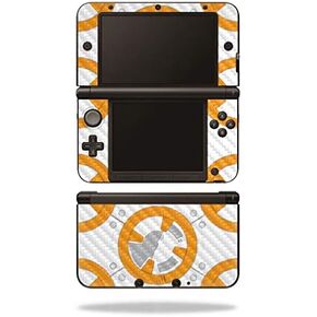 MightySkins Carbon Fiber Skin for Nintendo 3DS XL Original (2012-2014) - Retro Controllers 1 | Protective, Durable Textured Carbon Fiber Finish | Easy to Apply | Made in The USA