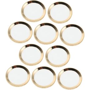 DOITOOL 10pcs Ultra Thin Fingerprint Home Button Stickers Decorative Covers for Scratch Resistant Cell Phone Button Protection Easy DIY Application Compatible with Multiple Devices