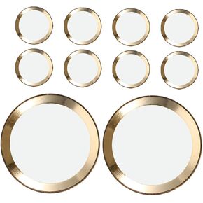 Angoily 10pcs Ultra Thin Home Button Stickers Decorative Cellphone Decals for Easy Application Compatible with Fingerprint Recognition Mobile Phone Home Sticker Protectors