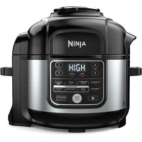 Ninja Foodi PRO 10-in-1 Pressure Cooker, 6.5-Quart, with Air Fry, TenderCrisp Technology, Slow Cook, Steam, Sous Vide, Ceramic-Coated Nonstick, PTFE/PFOA Free, Dishwasher Safe.