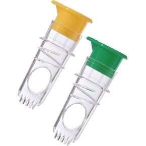 Lemon Squeezer,Screw-Top Lemon Squeezer, Manual Juice Extractor with Built-In Filter, Portable Lemon Juicer For Cocktails Drinks And Cooking(2PCS Yellow+Green)