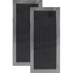 Air Filter Factory Replacement For JVM7195SK3SS, JX81H, WB02X10956 GE 4 x 8.75 x 0.38 Inches Charocal Carbon Over The Range Vent Hood Filter 2-Pack