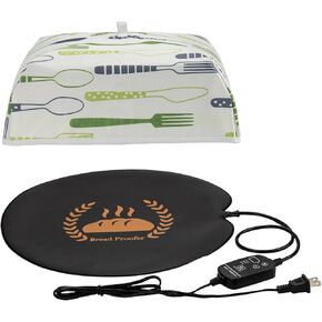 Bread Proofing Mat, 59 ℉-140 ℉ Adjustable Bread Rising Warmer, Sourdough Warming Mat for Sourdough Riser, Sourdough Heating Mat, Bread Proofer Warming Mat with Temperature Controller