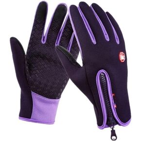 Winter Gloves for Men and Women Touch Screen Warm Outdoor Cycling Cold Gloves(Gray,M Code)