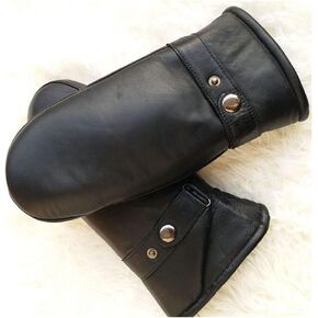 Men Gloves Genuine Leather Glove Men Winter Outdoor Warm Thickening Thermal Gloves