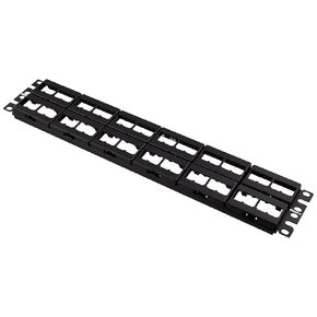Panduit CPP48WBLY 48-Port Flat Patch Panel, Black
