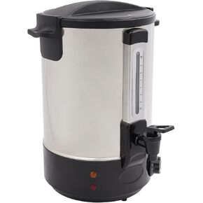 DYNAMI 1800W Electric Water Boiler and Warmer,4.4Gal Stainless Steel Hot Water Dispenser,Hot Drink Dispenser with Spigot,86-248 ℉ Adjustable Temperature,for Coffee Tea Milk Water (Gold, 16.5L/4.4Gal)