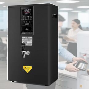 Large Capacity Hot Water Boiler,Electric Water Boiler,Step-Heating Boiling Water Machine,Wall-Mounted Tea Coffee Kettle Combination Water Boilers for Home,Coffee Shop(Black 60L)