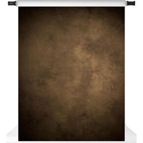 Kate Brown Portrait Backdrops for Photography Vintage Abstract Brown Photo Backdrops Studio Props, 8x8ft