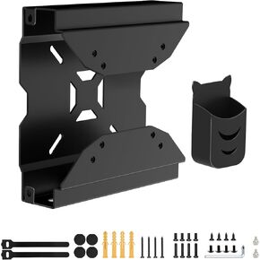 Mini PC VESA Mount for Lenovo with Pen Holder, Mini PC Wall VESA and Under Desk Mount or Mounting to Monitor Arm Mount for Lenovo ThinkCentre M910Q M900 M720Q M700 M600 M710Q M715Q Tiny Mounting Stand