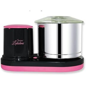 Pink Black Model 2 L Table Top Wet Grinder with Atta Kneader & Coconut Scrapper | 230 Volt 60 Hz