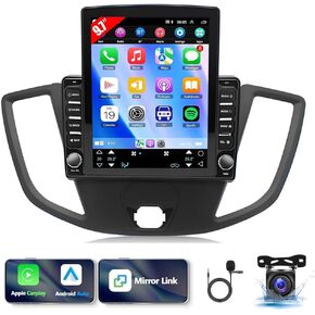 9.7'' Android 13.0 Car Radio Stereo for Ford Transit 2013 2014 2015 2016 2017 2018 2019,for Ford Transit Custom 2014-2019 Touchscreen Radio with Carplay & Android Auto Support Bluetooth (4+64G)